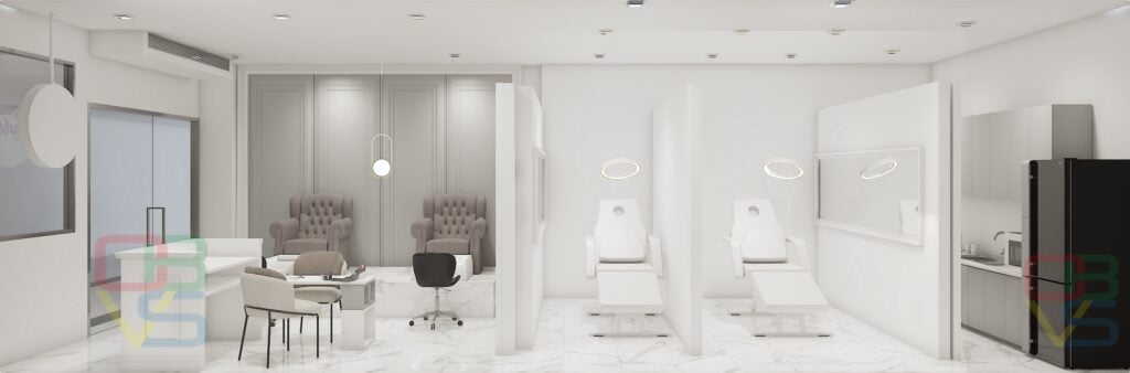 Lashley Studio rendering of the rooms and seats