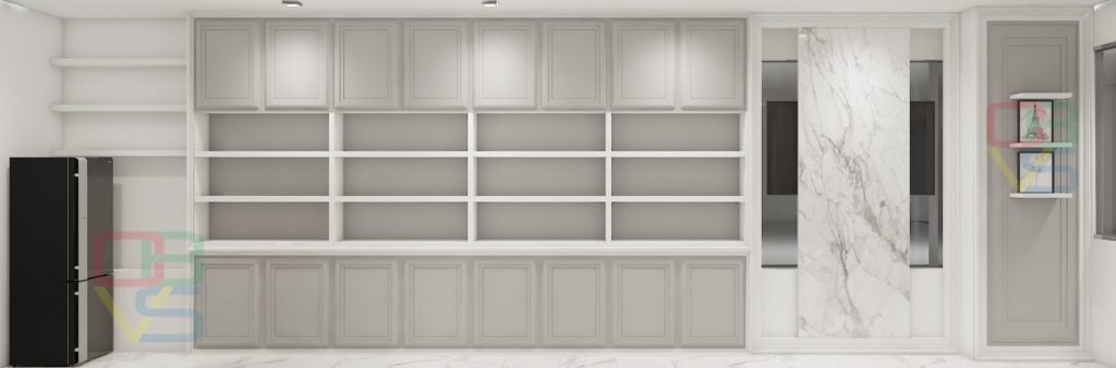 Lashley Studio rendering of the shelf area