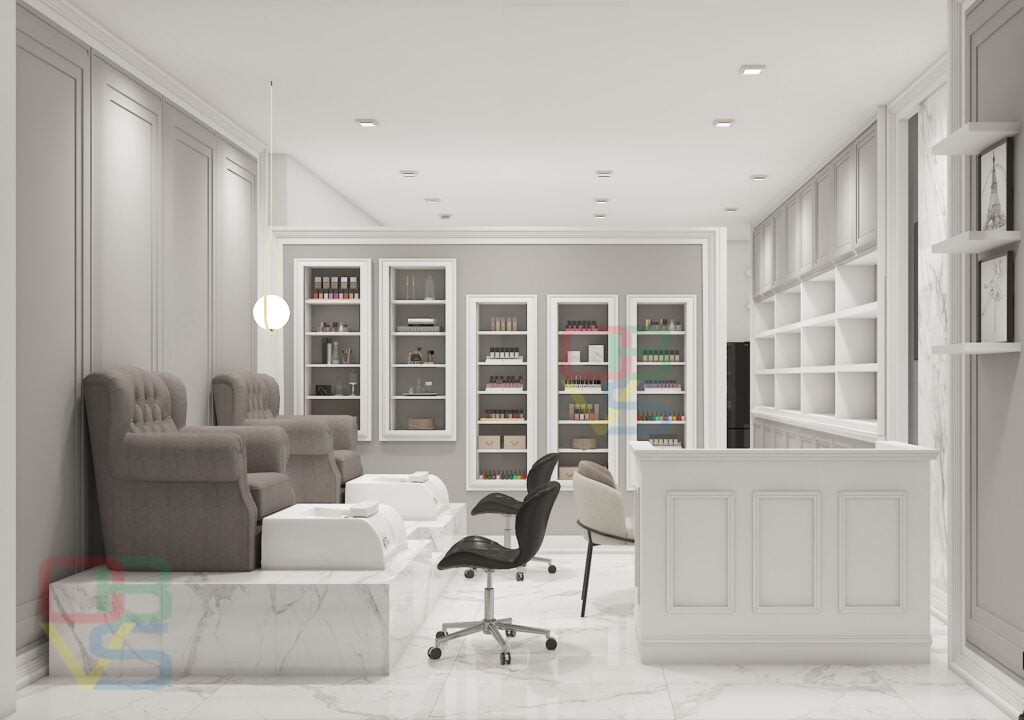 Lashley Studio rendering of the storefront from inside